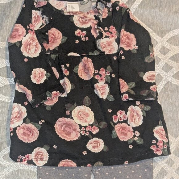 H&M 2 piece  floral baby girl outfit - Picture 1 of 1